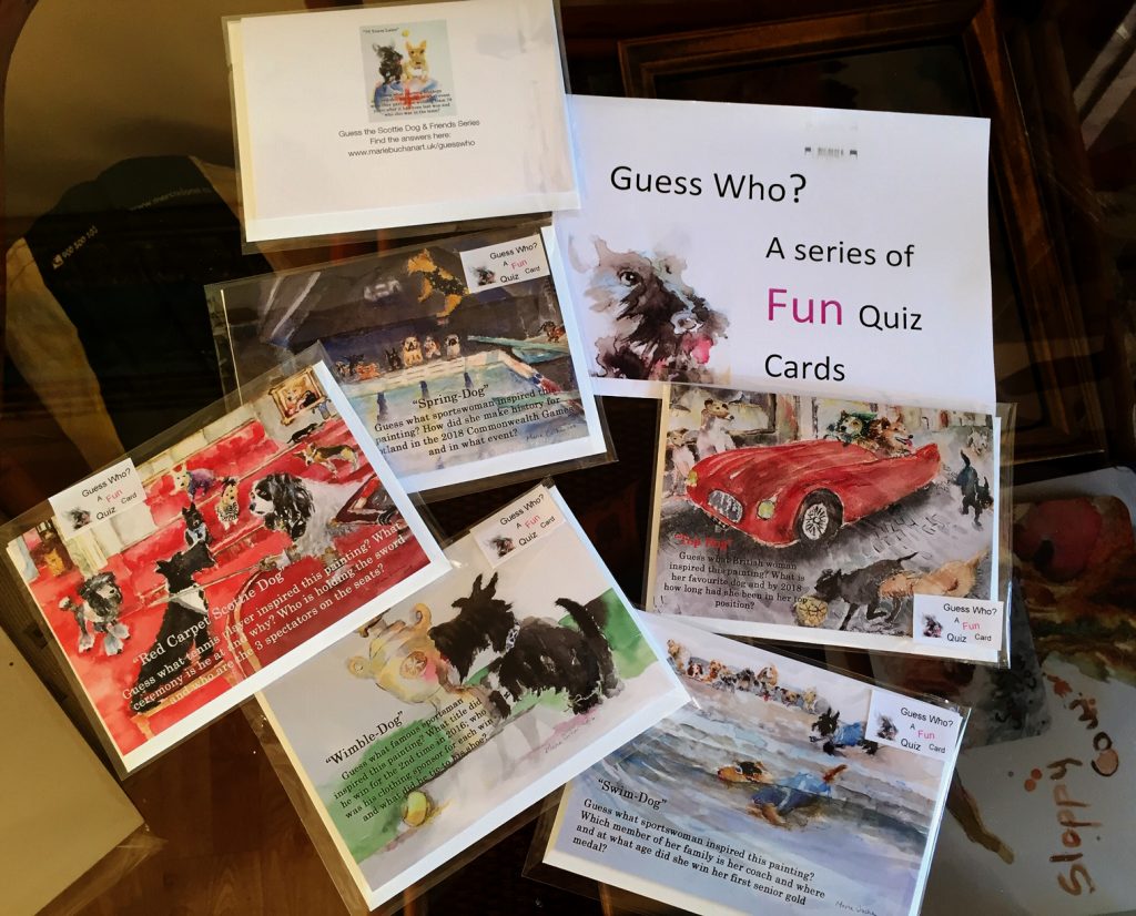 all the fun quiz type cards with guess what sportsmen or women questions apart from 1